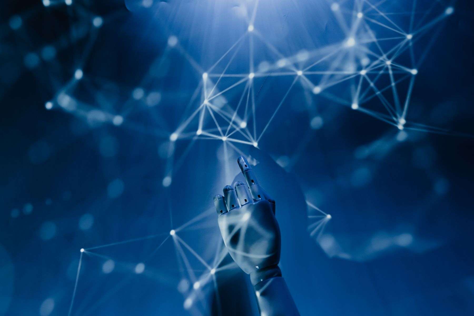 Agentic AI vs. Generative AI: What Actually Changes When a Model Can Act 4 Abstract network visualization representing AI agent architecture