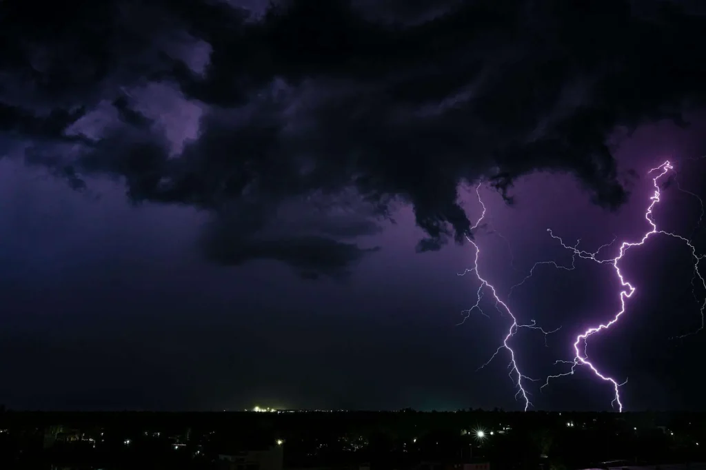 Summer storm that can cause business power outages
