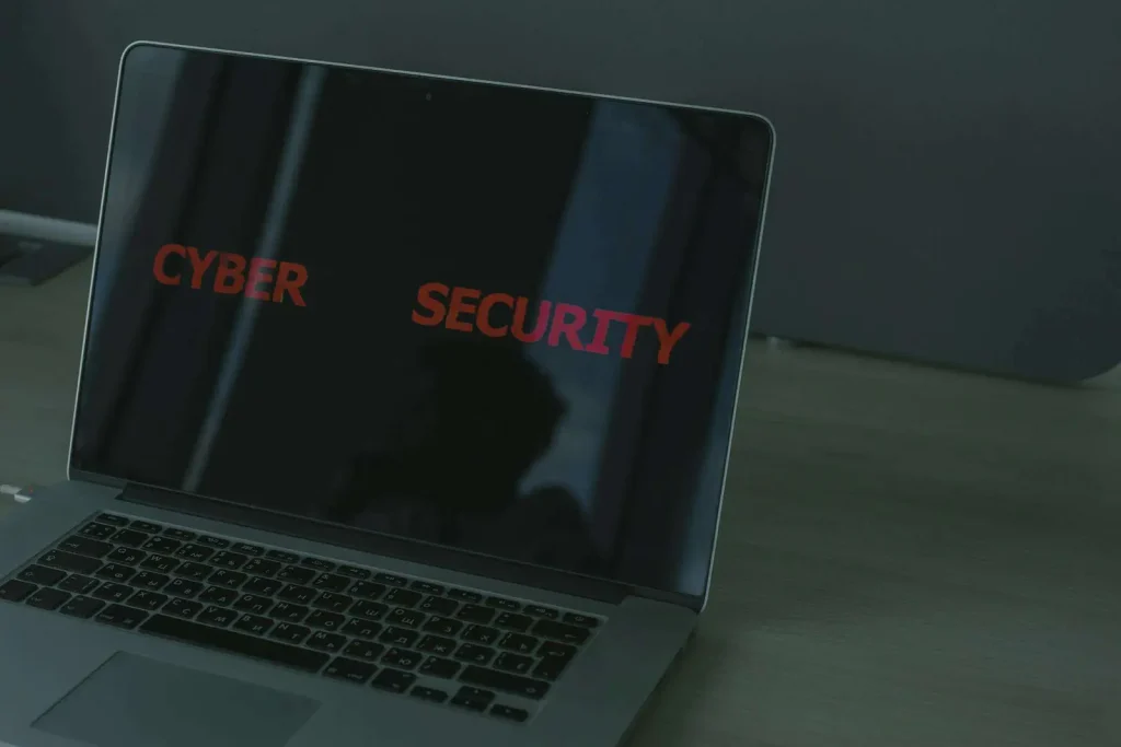 Laptop screen displaying cybersecurity concepts representing a cloud security assessment
