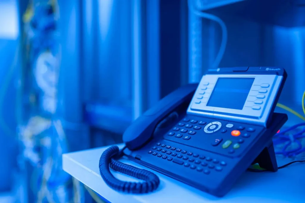 Business phone system comparison showing VoIP and mobile plan options for all business sizes