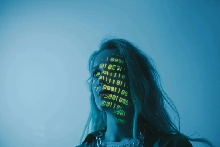 Digital representation of AI technology risks and cybersecurity for small businesses